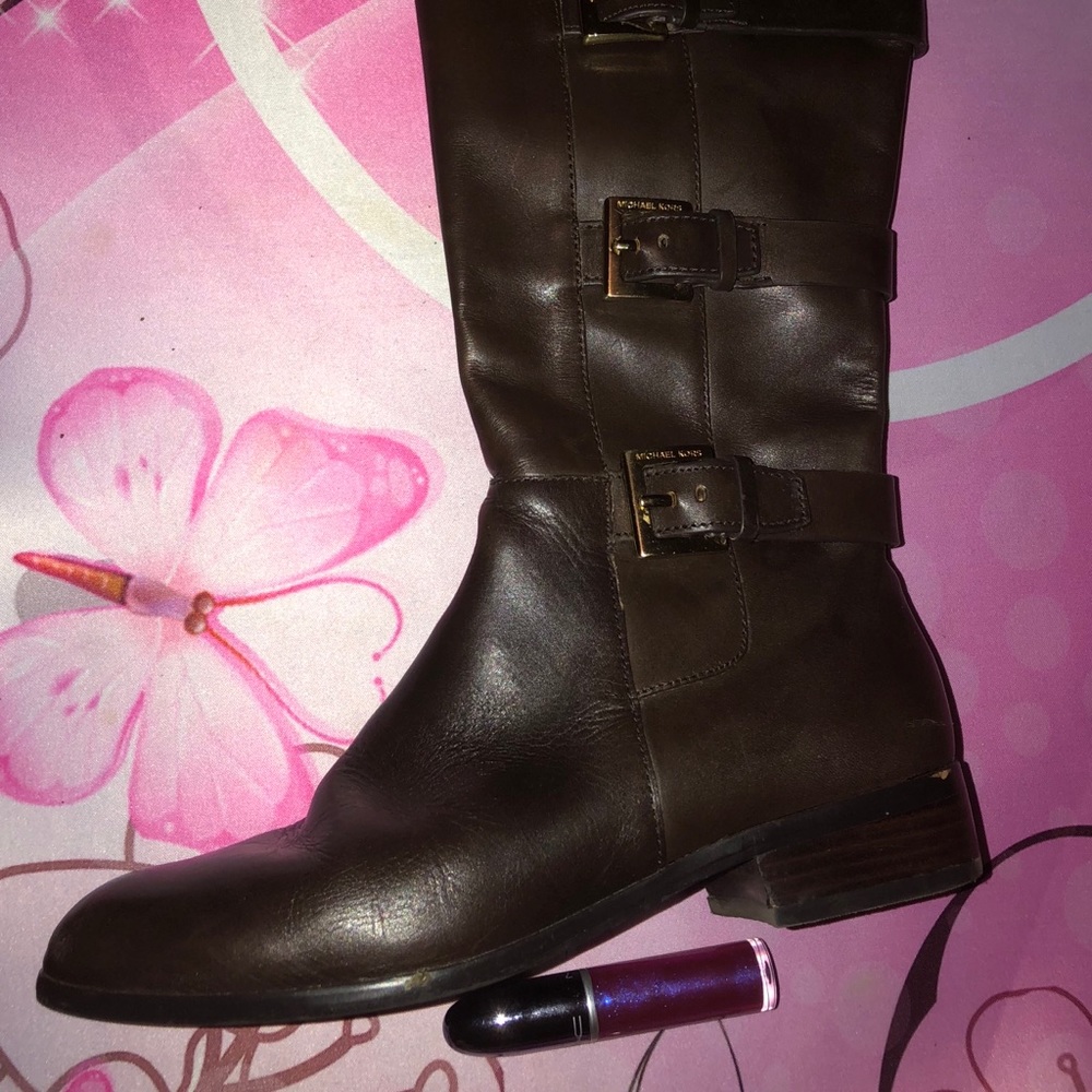Michael Kors buckle boots.